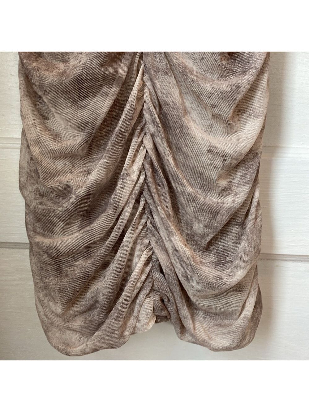 Zara Draped Long Sleeve Mini Dress, Size M - Picture 10 of 17